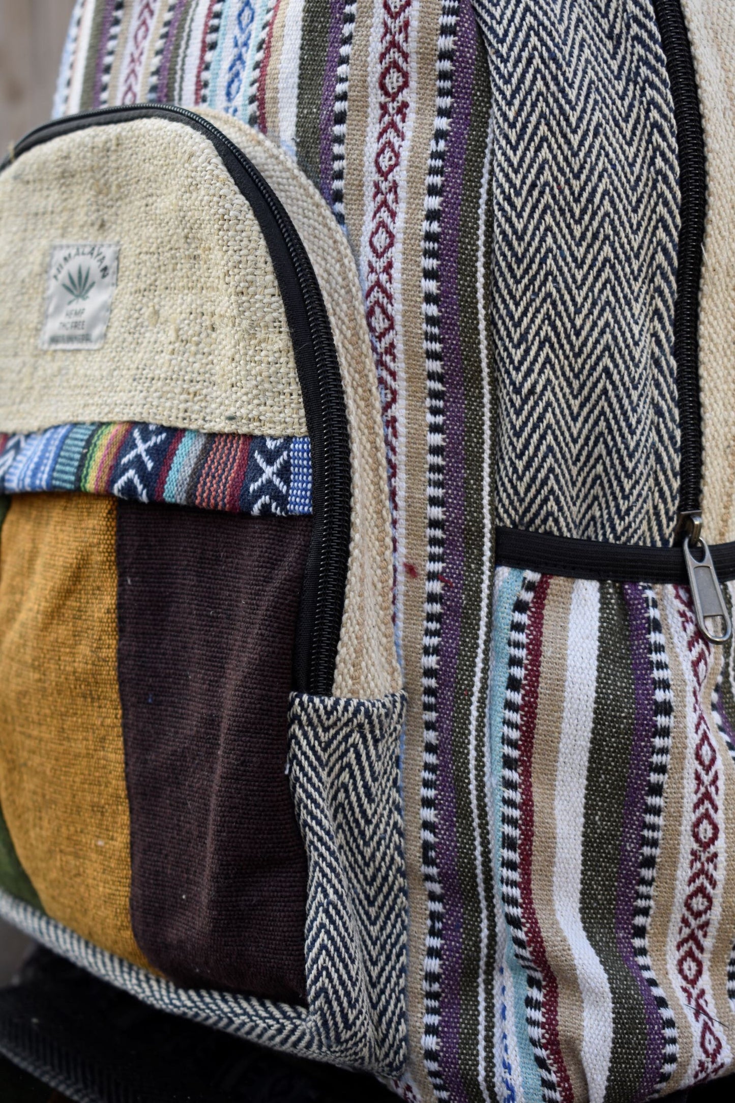 Namaste Hemp 3 Color Backpack
