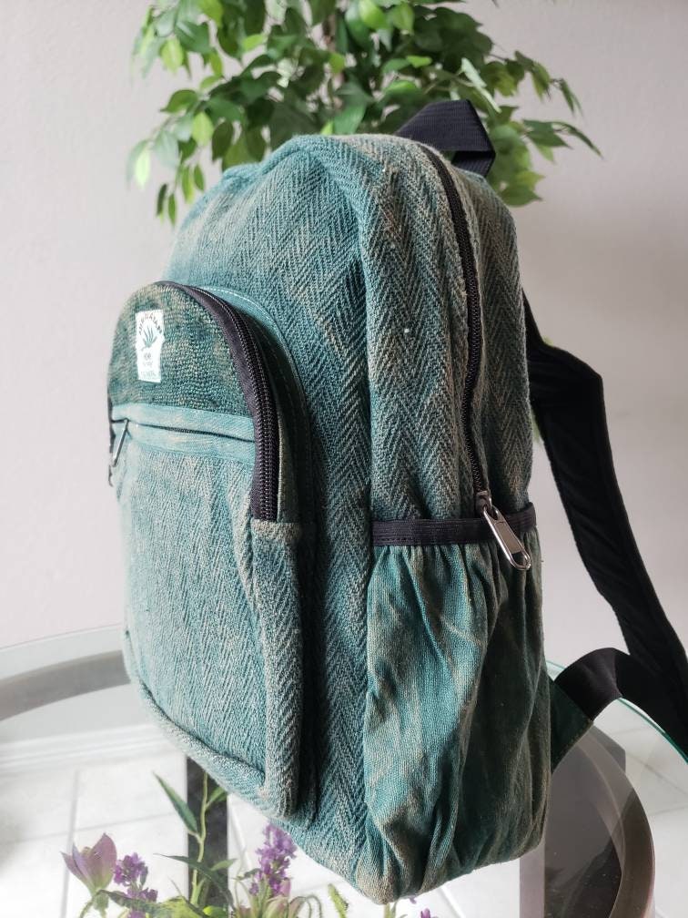 Namaste Stonewashed Rucksack Colorful Natural Unisex Handmade Organic Eco Friendly Backpack