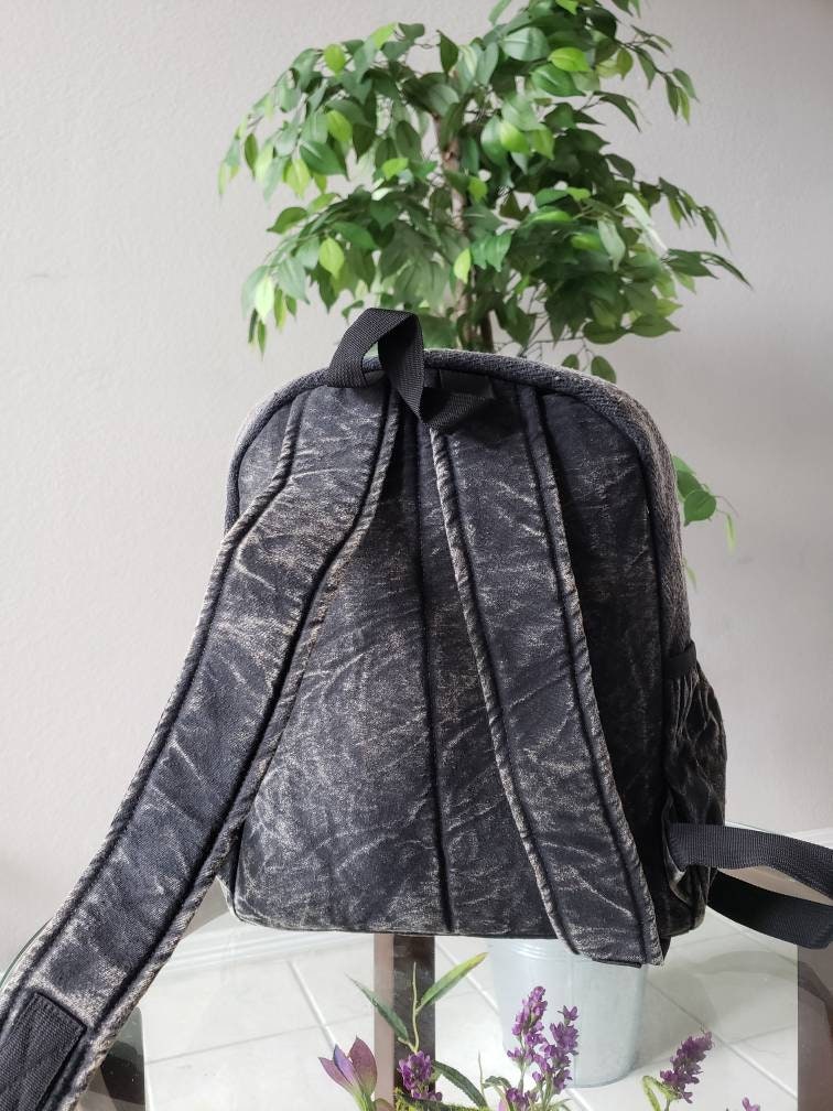 Namaste Stonewashed Rucksack Colorful Natural Unisex Handmade Organic Eco Friendly Backpack