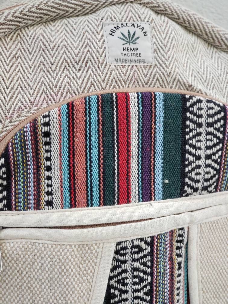 Namaste Colorful Natural Unisex Handmade Organic Eco Friendly Backpack