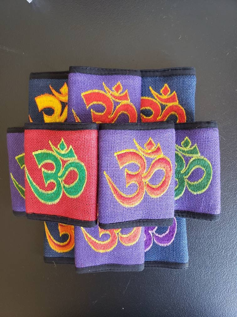 Organic Hemp Natural Eco-Friendly Nepalese Handmade Unisex Embroidery Colorful Gheri Durable Wallet/Purse