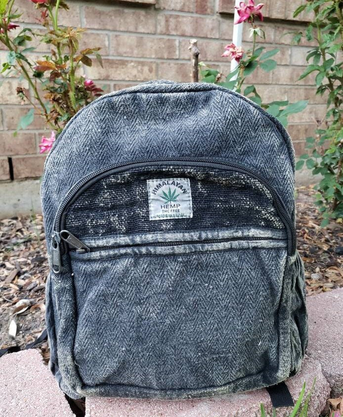 Namaste Stonewashed Rucksack Colorful Natural Unisex Handmade Organic Eco Friendly Backpack
