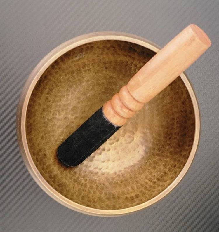 Namaste 5.5” and 4.5" High Quality Hand Hammered Singing Bowl with Mallet & Ring Cushion