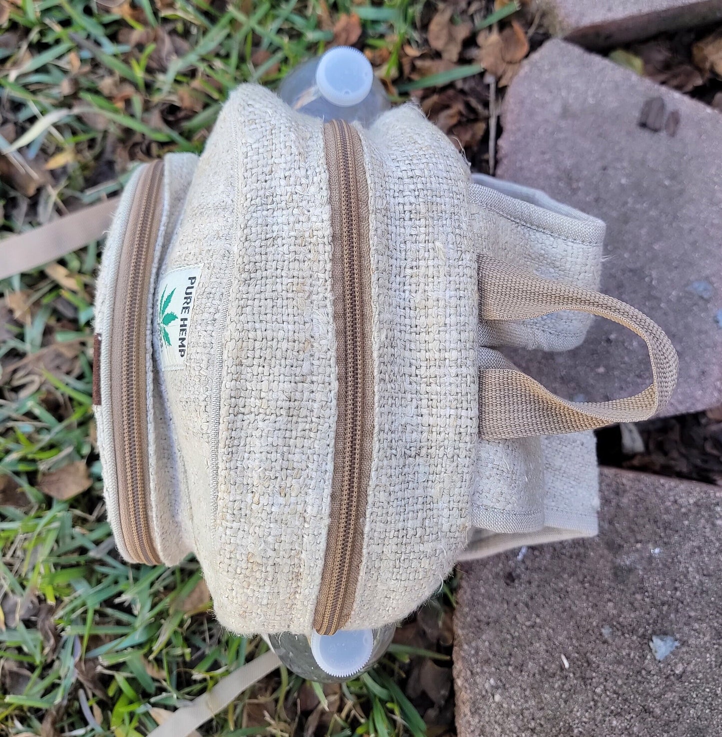 Namaste Pure Natural Hemp Fashionable Nepali Unisex Handmade Organic Vegan Eco-Friendly Backpack.
