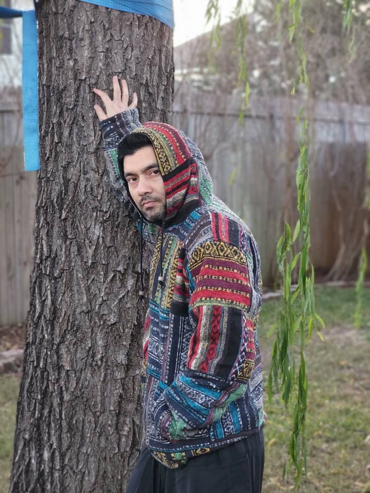 Namaste Aztec Styled Unisex Organic Fleecelined Winter Handmade Comfortable Warm Jacket