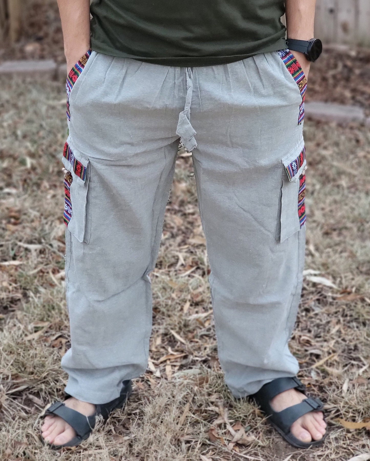 Namaste Fashionable Unisex Multicolor Handmade Hippie Trunked Durable Cotton Trouser