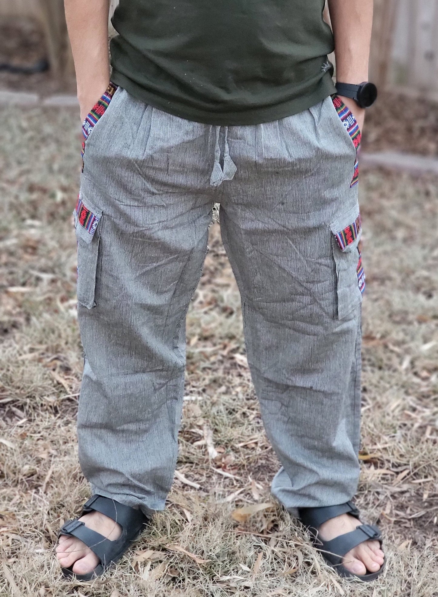 Namaste Fashionable Unisex Multicolor Handmade Hippie Trunked Durable Cotton Trouser