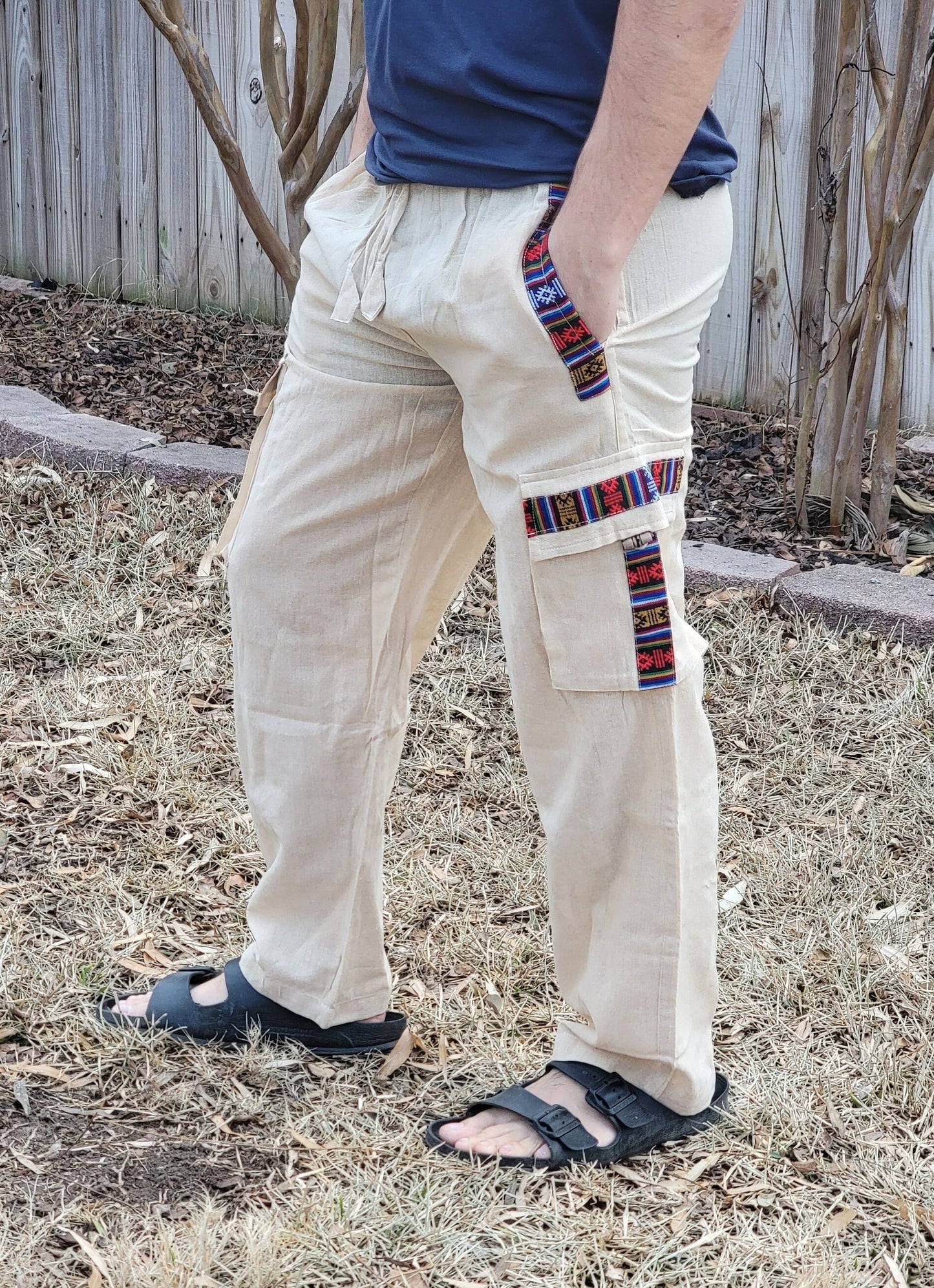 Namaste Fashionable Unisex Multicolor Handmade Hippie Trunked Durable Cotton Trouser