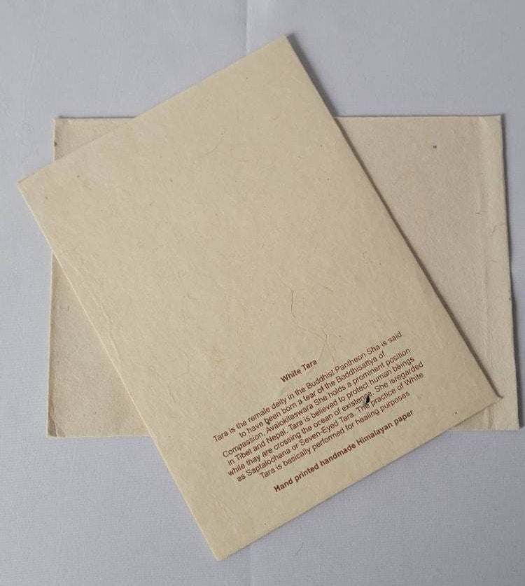 Namaste Eco Friendly Lokta Handmade Nepalese Paper Durable Organic Natural Greeting Card for all purposes