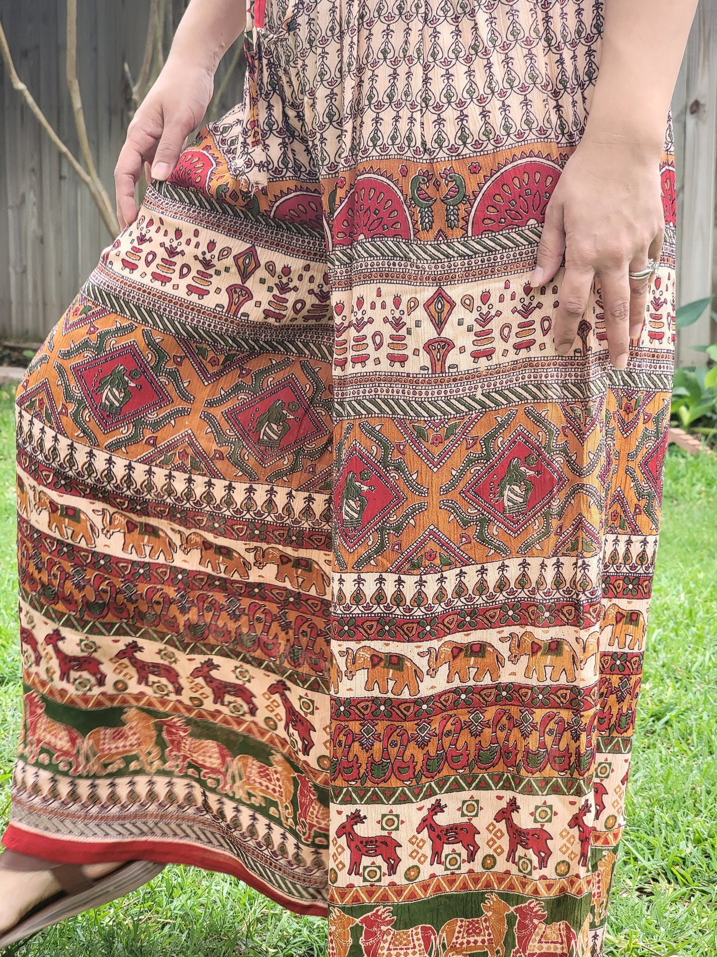 Namaste Bohotusk Women Elephant Floral Print Harem Pants Trouser