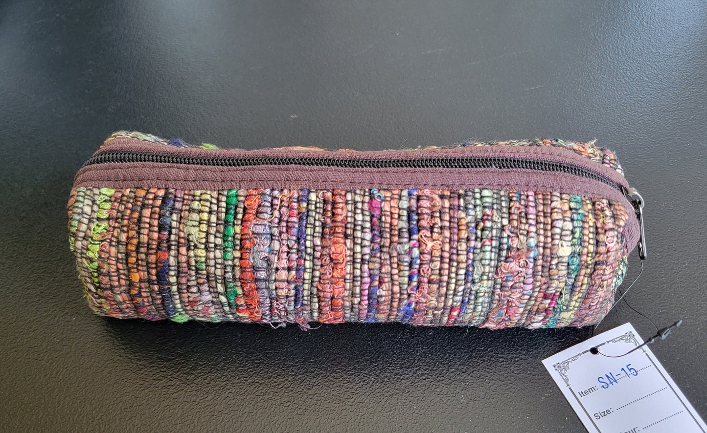 3 Piece Set Toiletry Organic Eco Friendly Handmade Colorful Hippy Pencil Case/Makeup Pouch Bag