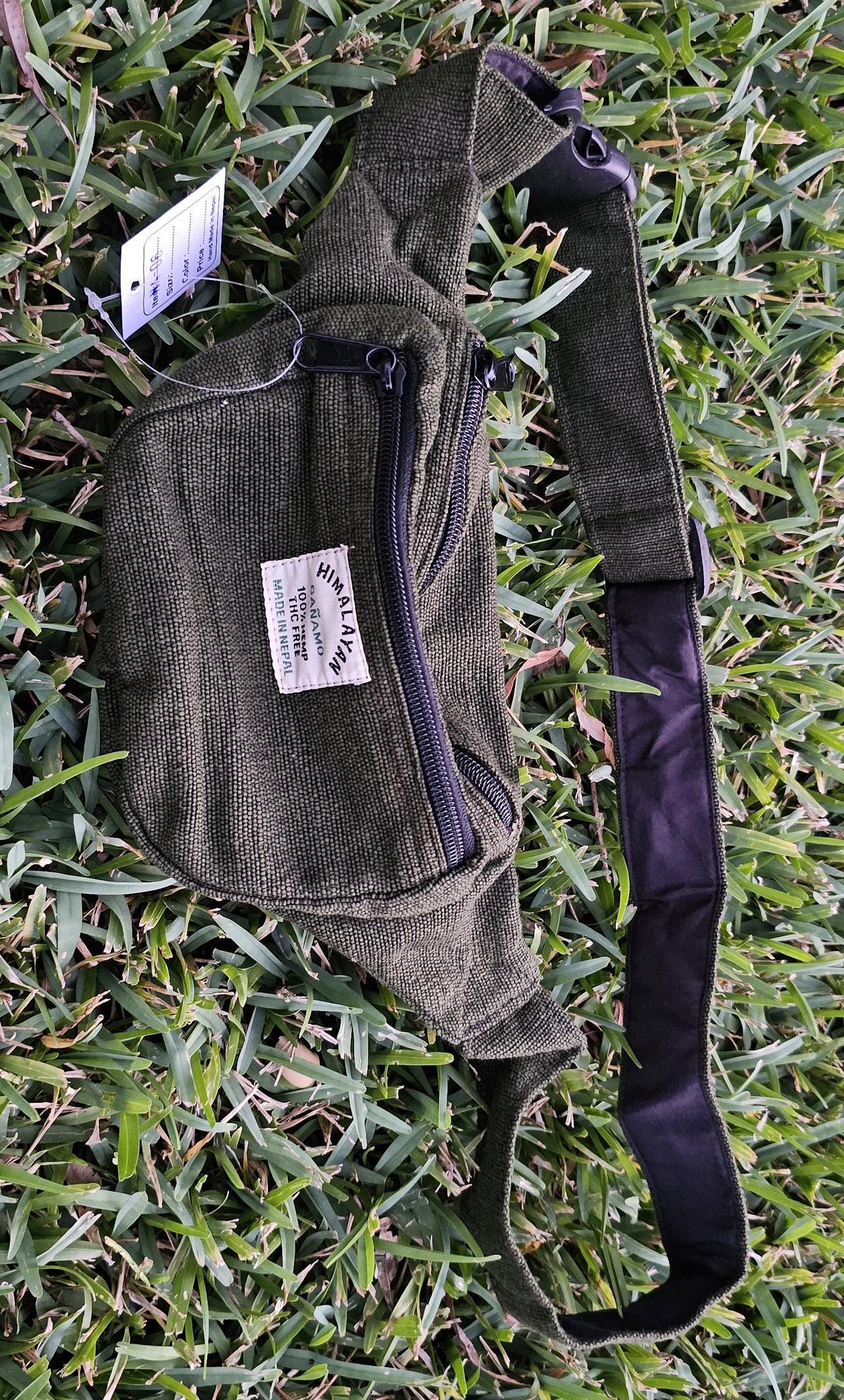 Namaste Natural Hemp & Cotton Yellow Green Maroon Blue Color Trendy Funky Waist Belt Fanny pack