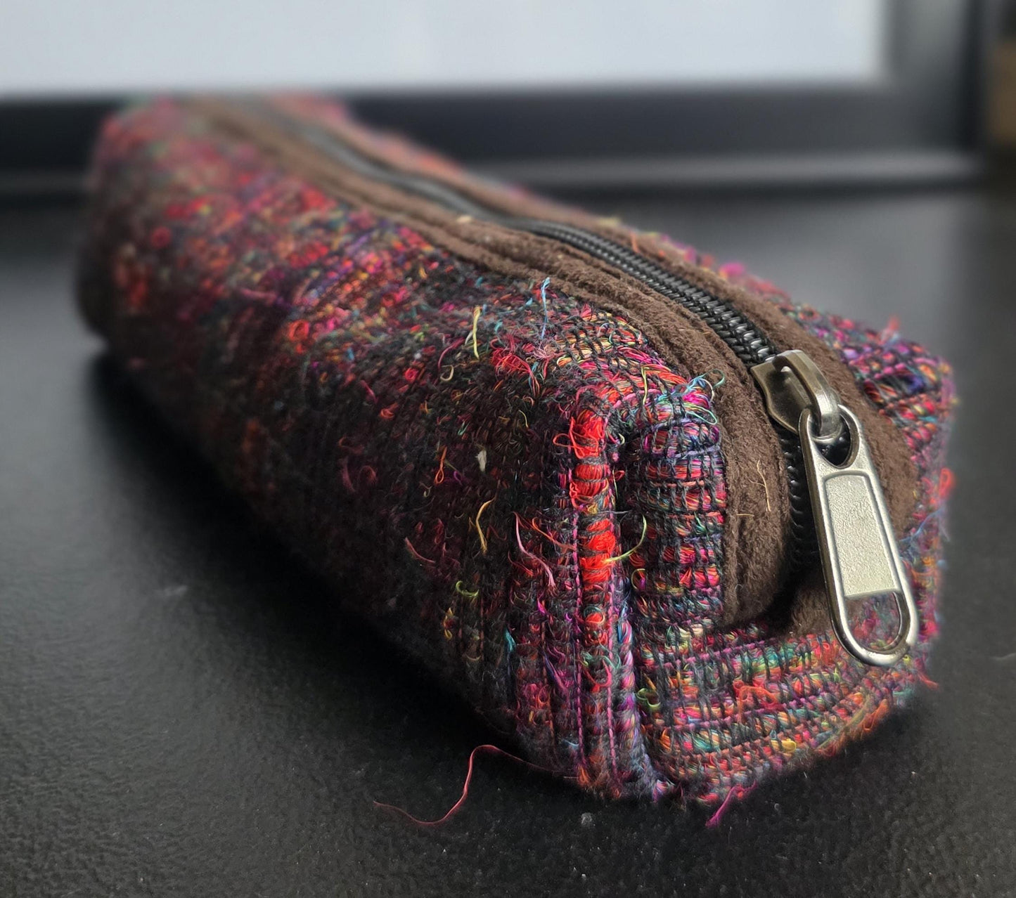 3 Piece Set Toiletry Organic Eco Friendly Handmade Colorful Hippy Pencil Case/Makeup Pouch Bag
