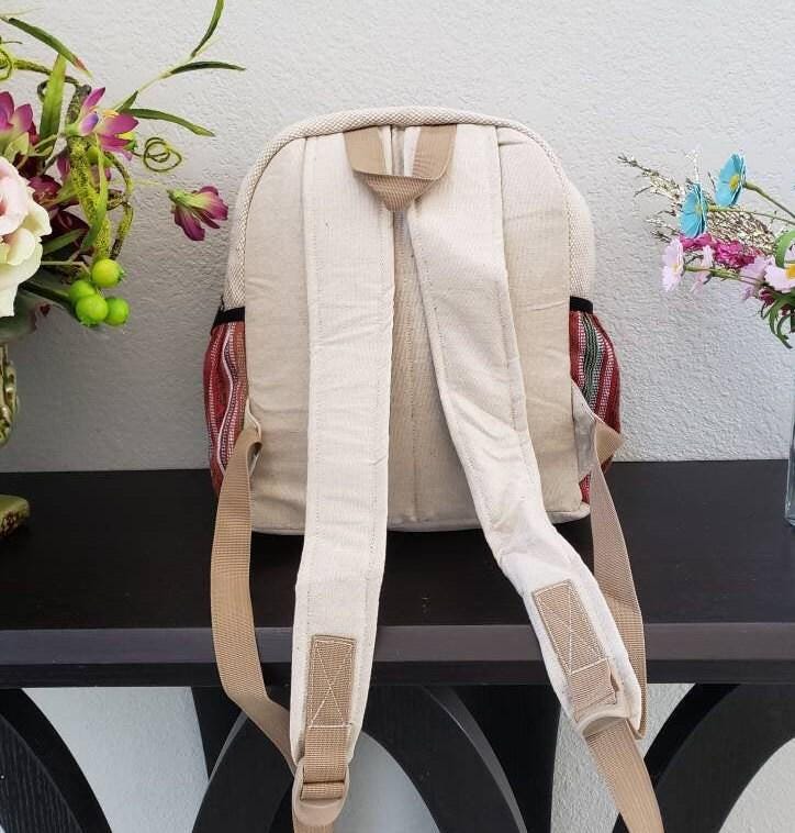 Namaste colorful natural unisex handmade organic eco friendly backpack