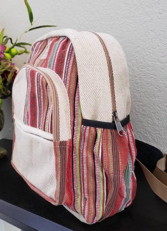 Namaste colorful natural unisex handmade organic eco friendly backpack