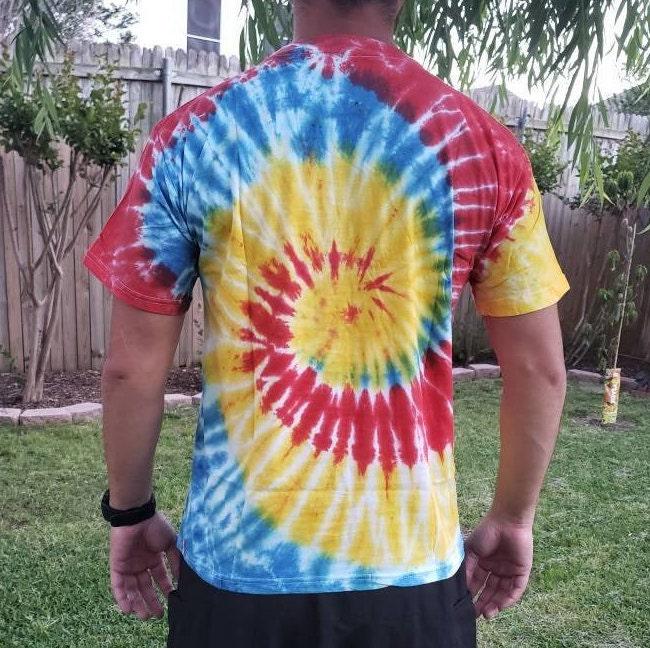 Namaste unisex rainbow bright tie dye