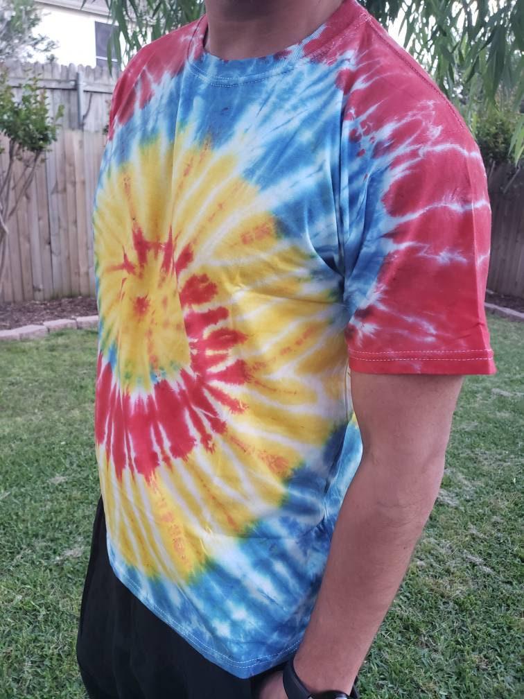 Namaste unisex rainbow bright tie dye