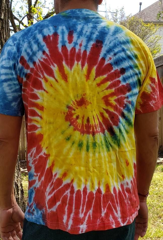Namaste unisex rainbow bright tie dye