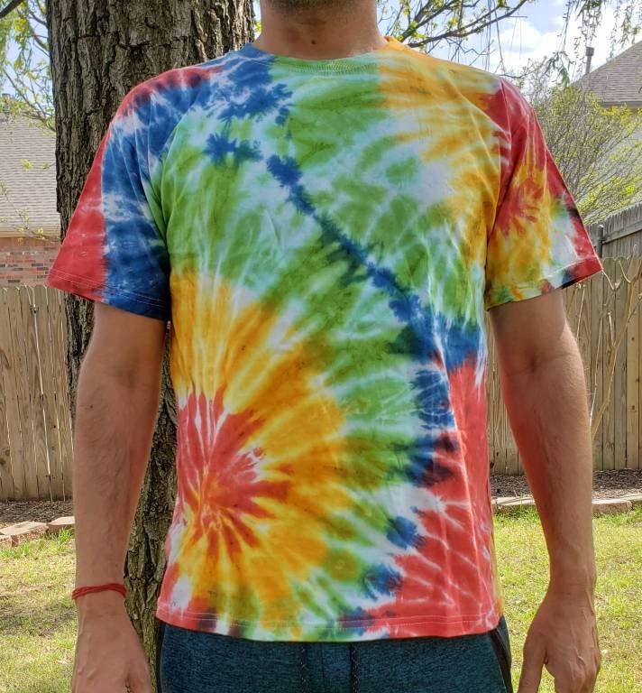 Namaste unisex rainbow bright tie dye