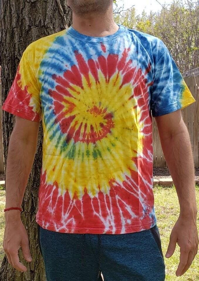 Namaste unisex rainbow bright tie dye