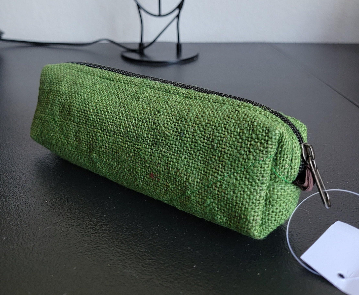 Hemp handmade organic unisex natural colorful vibrant toiletry/makeup/school supplies bag