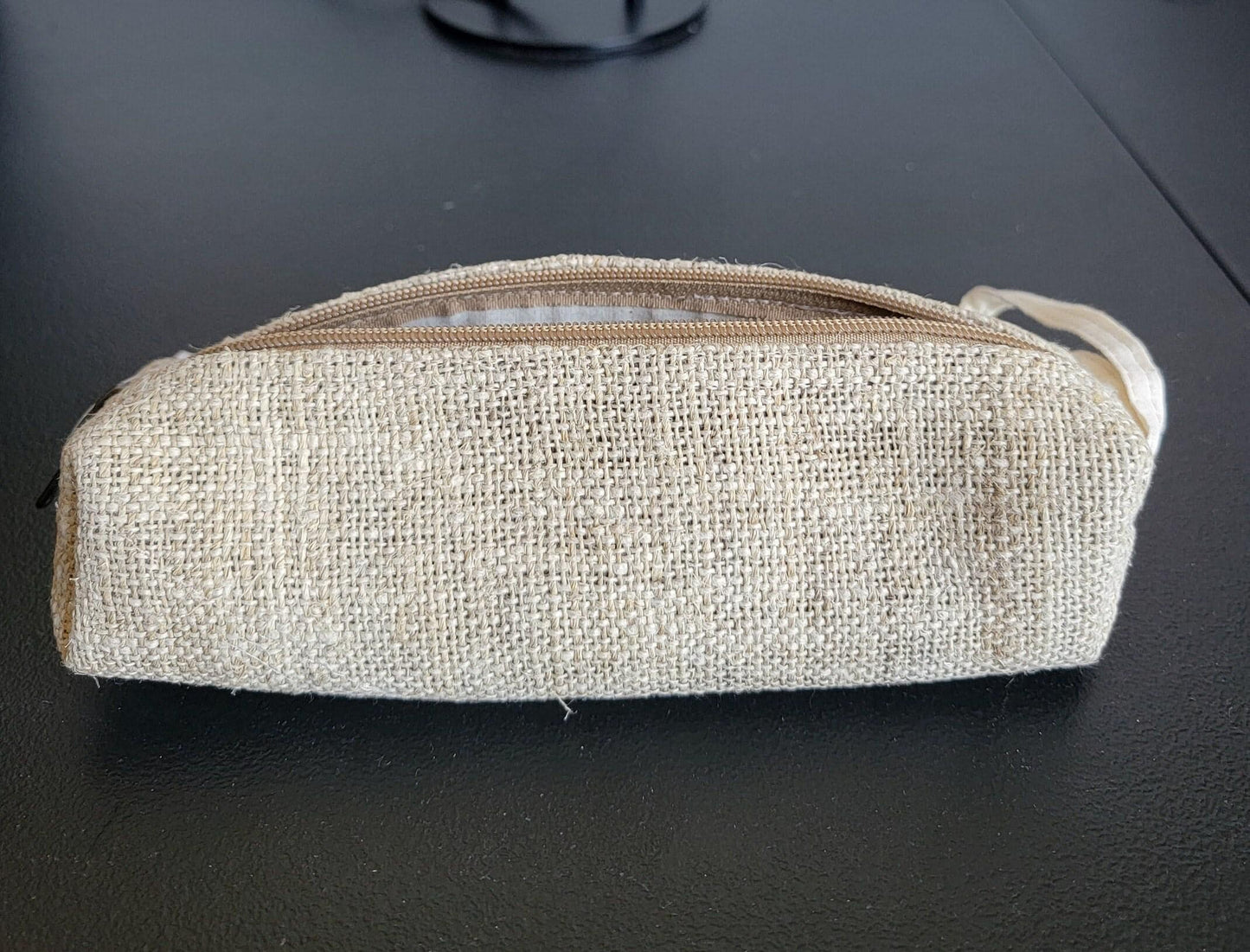 Hemp handmade organic unisex natural colorful vibrant toiletry/makeup/school supplies bag