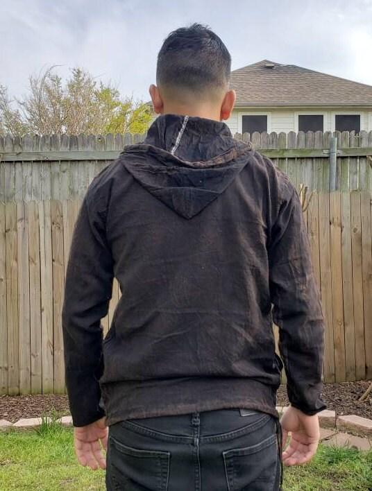 Namaste stonewashed unisex handmade cotton fashionable hippie casual organic hoodie