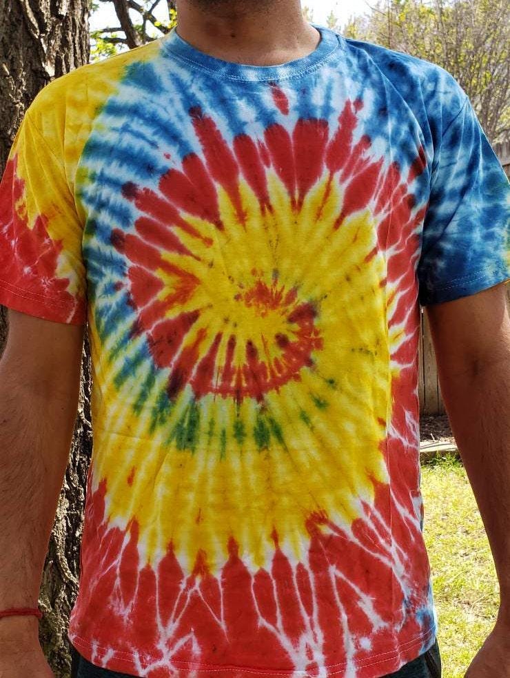 Namaste unisex rainbow bright tie dye