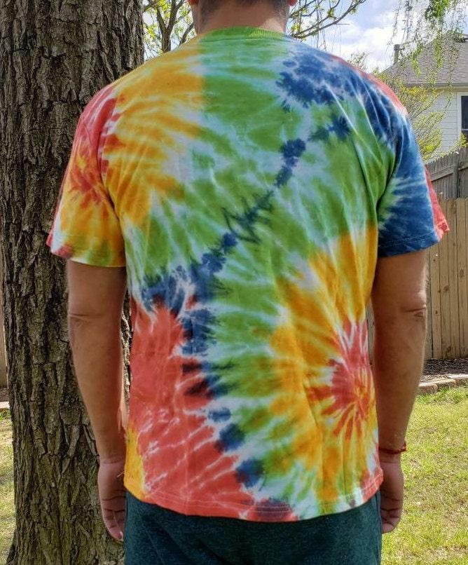 Namaste unisex rainbow bright tie dye