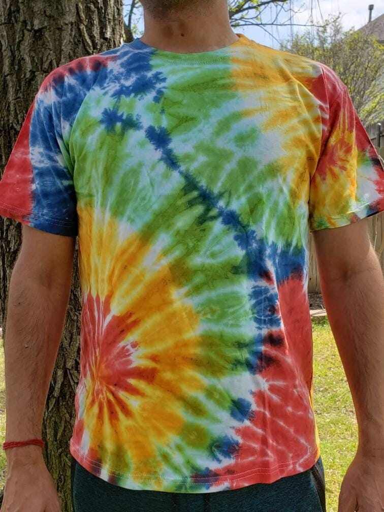 Namaste unisex rainbow bright tie dye