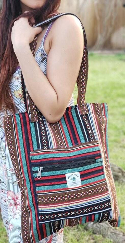 Namaste tote handmade gheri organic bhutani durable for grocery