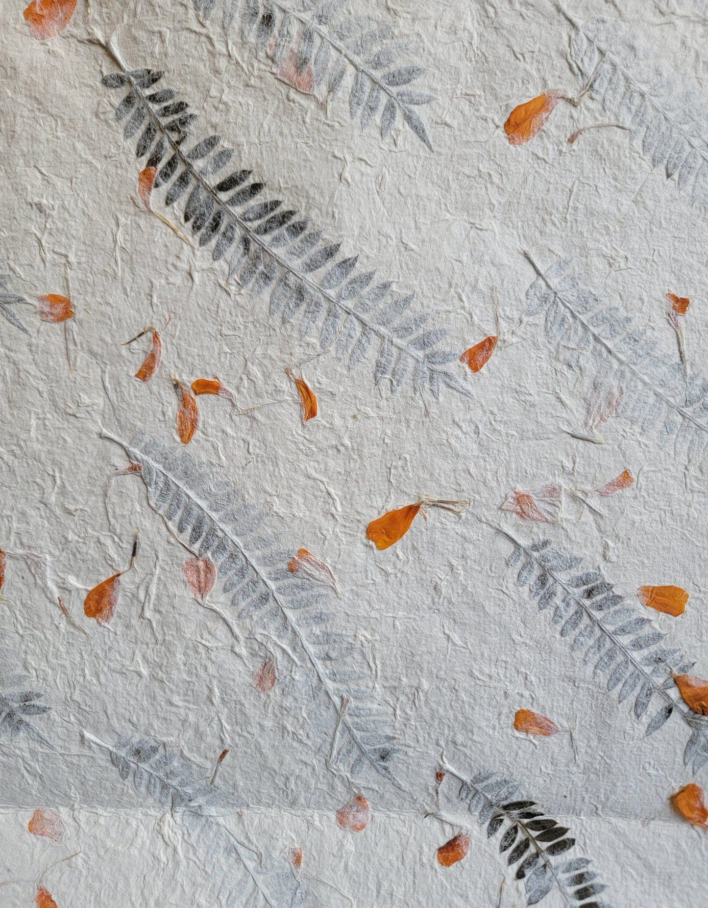 Namaste lokta with marigold, fern and cypress petals/leaves nepalese paper eco friendly sustainable durable organic natural gift bag