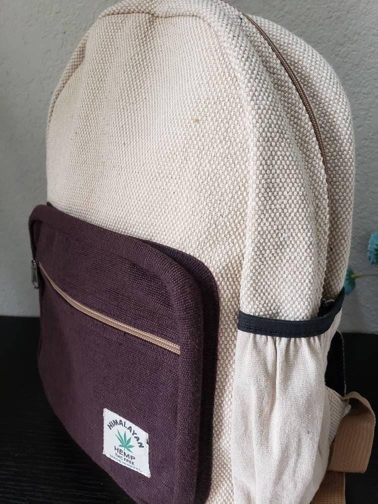 Namaste natural hemp cotton unisex handmade backpack