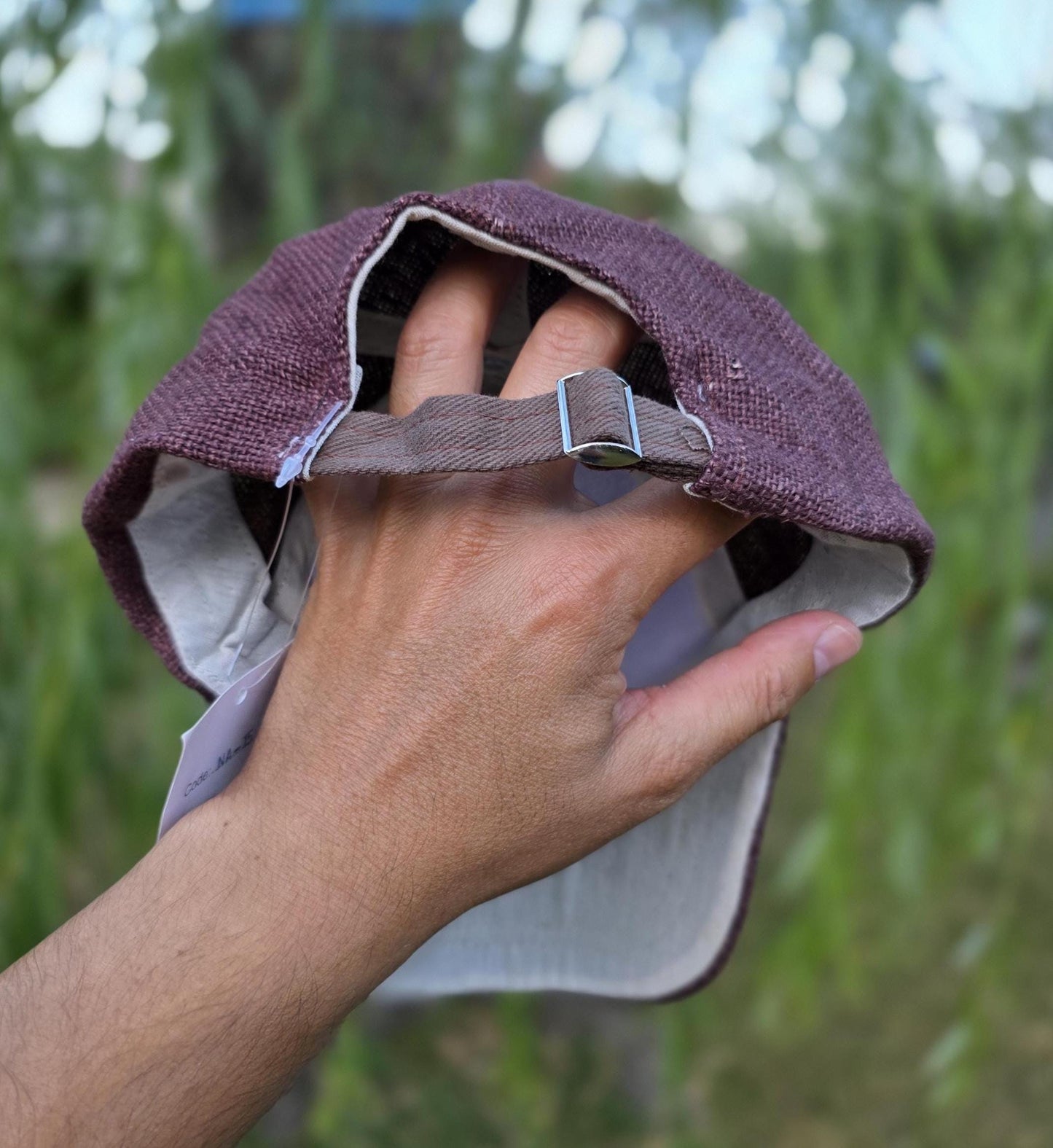 Pure Hemp Fashionable Unisex Multicolor Handmade Hippie Durable Patchwork Eco-Friendly Organic Plain Cap