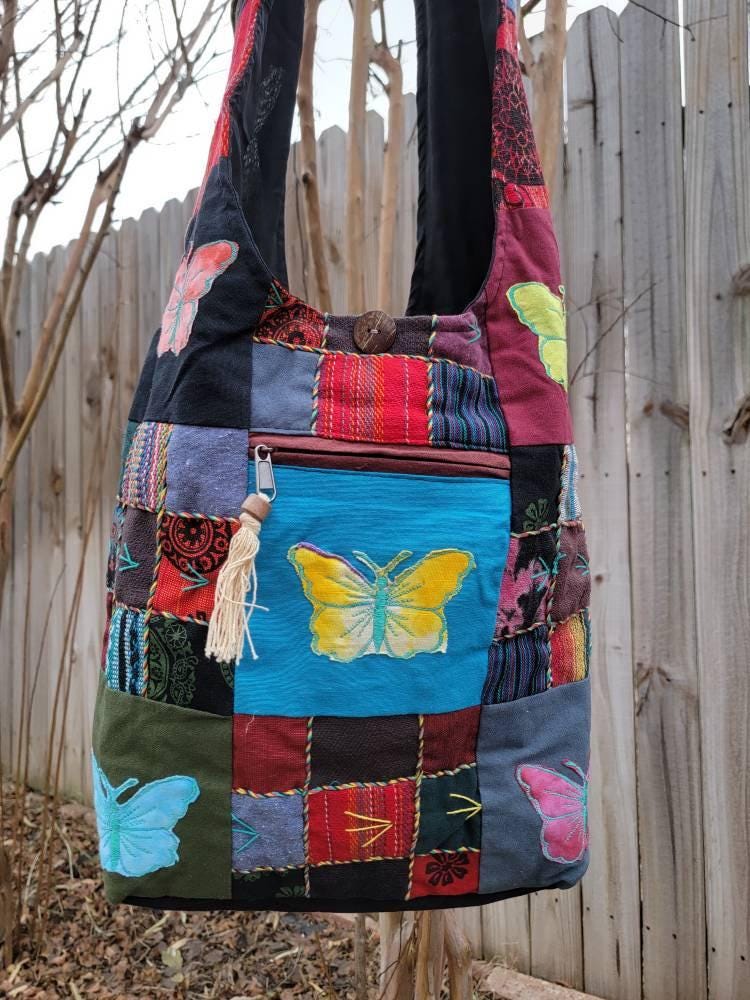 Namaste boho unique fine cotton colorful patchwork light weight handmade boho multi-purpose women cross body festival jogi nepalese bag