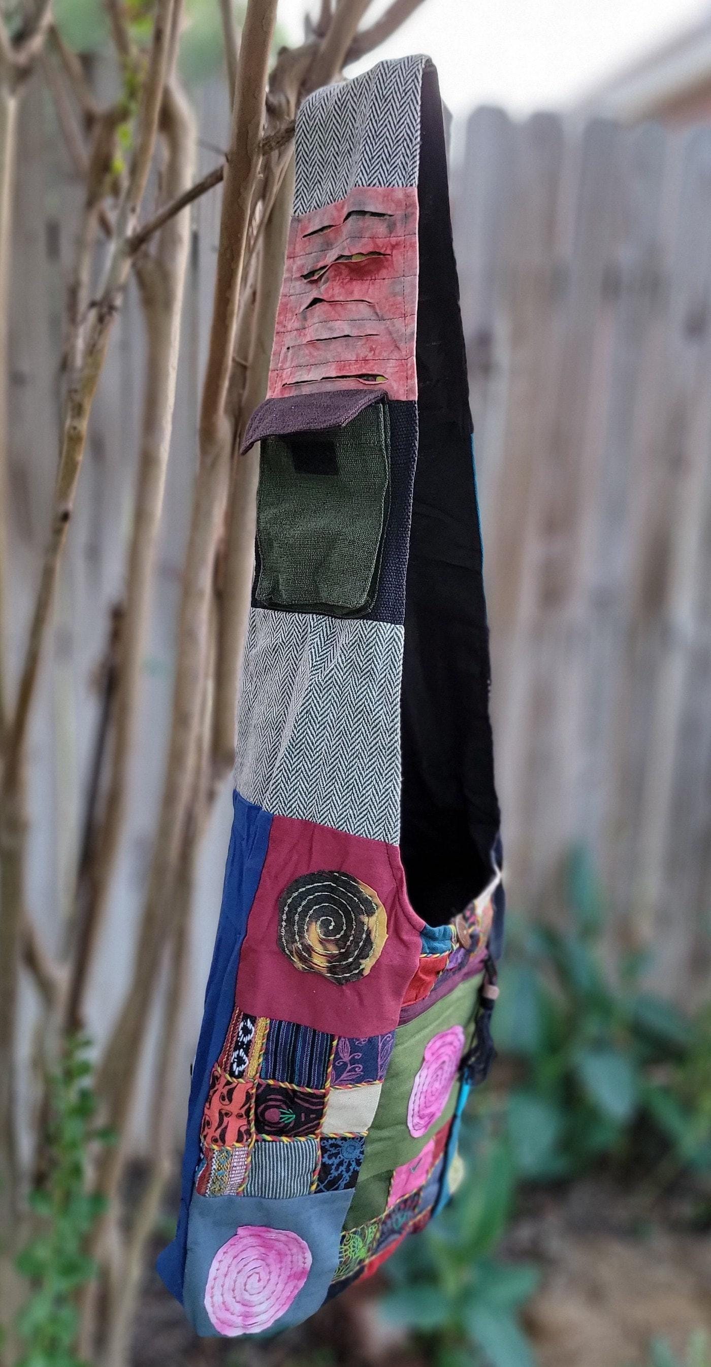 Namaste boho unique fine cotton colorful patchwork light weight handmade boho multi-purpose women cross body festival jogi nepalese bag