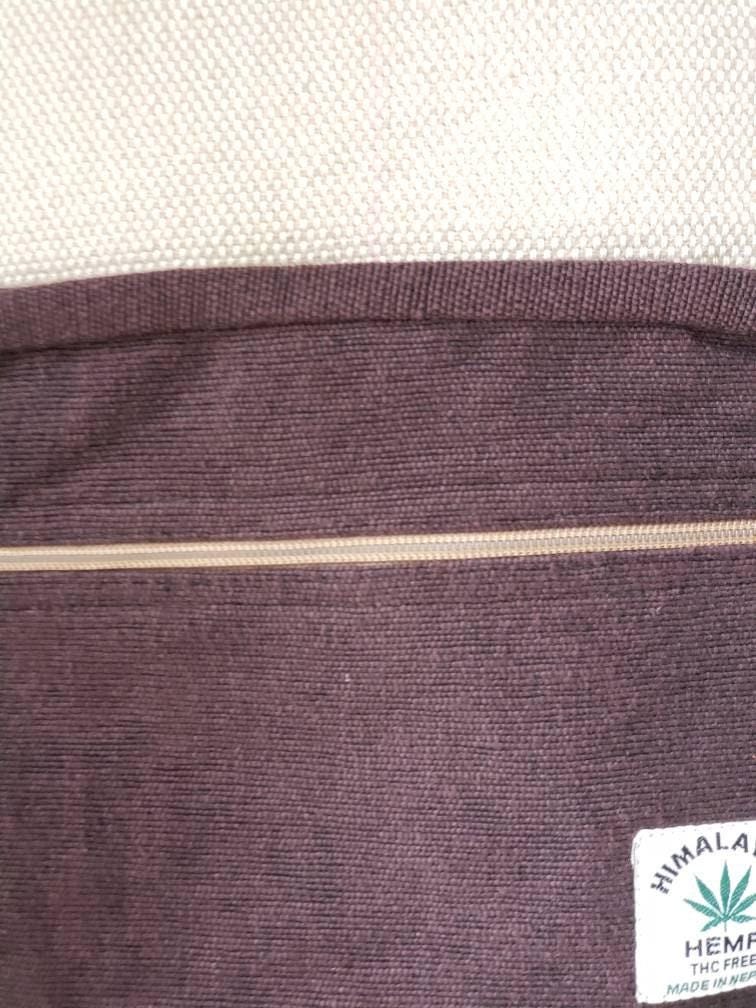 Namaste natural hemp cotton unisex handmade backpack