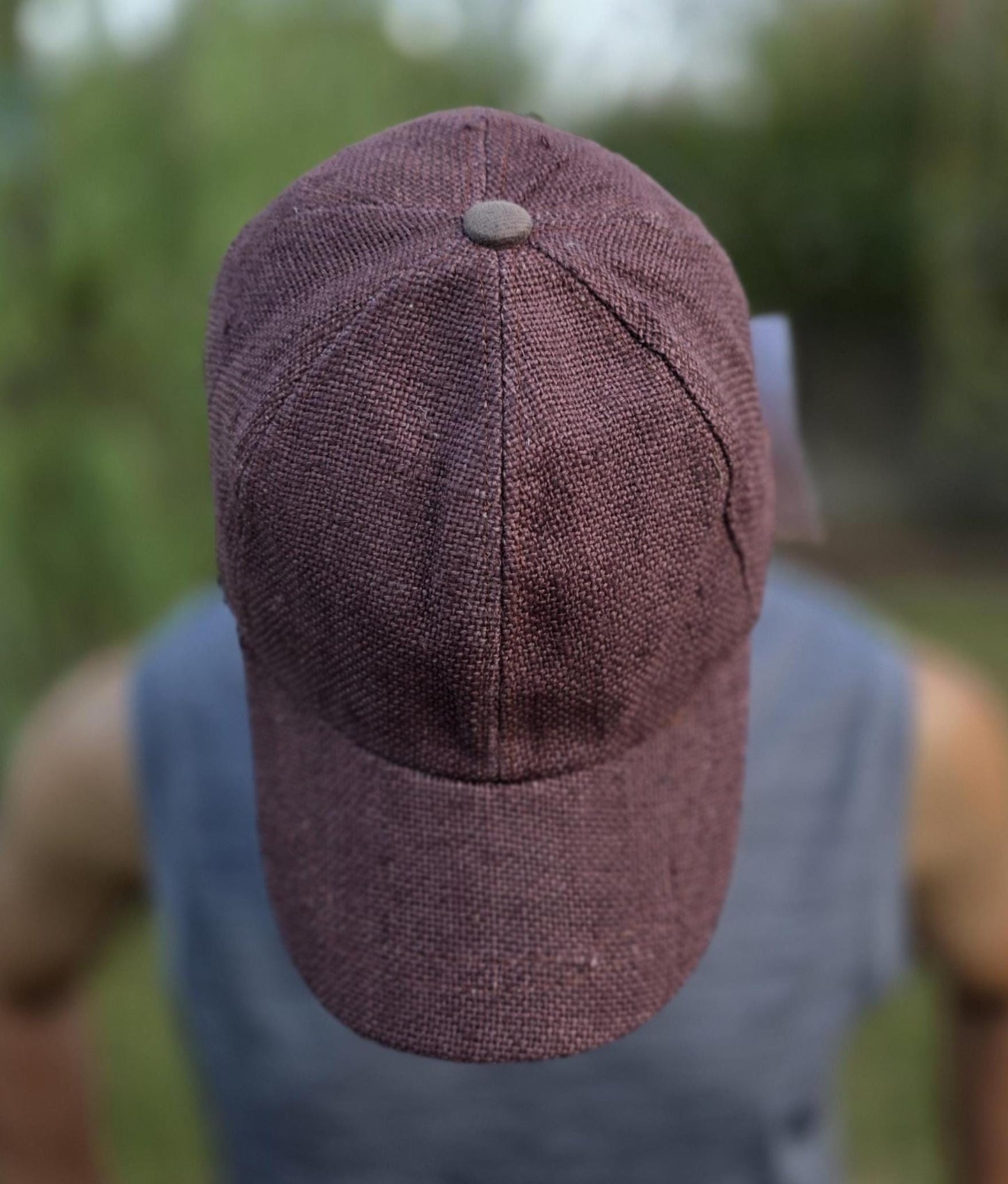 Pure Hemp Fashionable Unisex Multicolor Handmade Hippie Durable Patchwork Eco-Friendly Organic Plain Cap