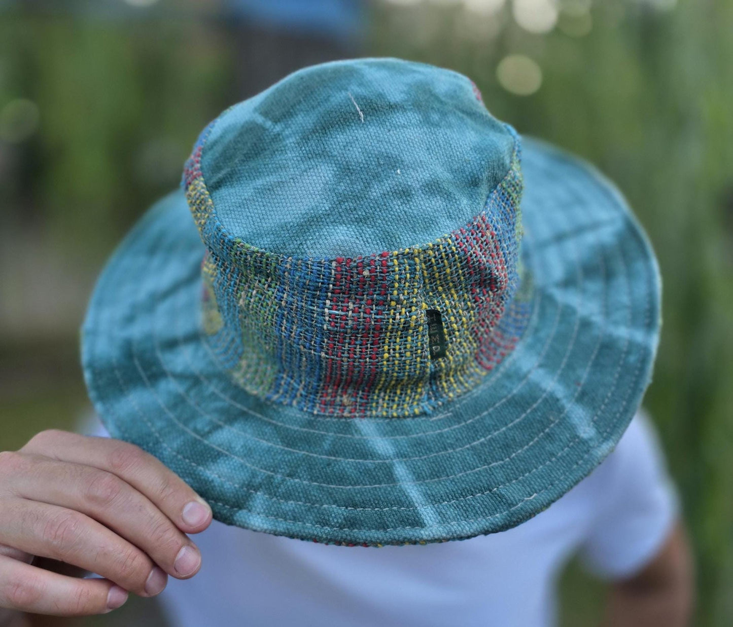 Namaste fashionable unisex bohemian multicolor handmade 100% hemp reggae cowboy durable adjustable eco-friendly organic hemp hat