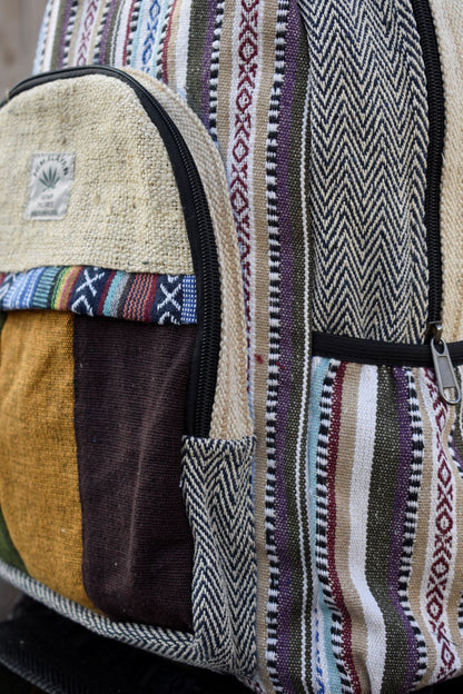 Namaste Hemp 3 Color Backpack