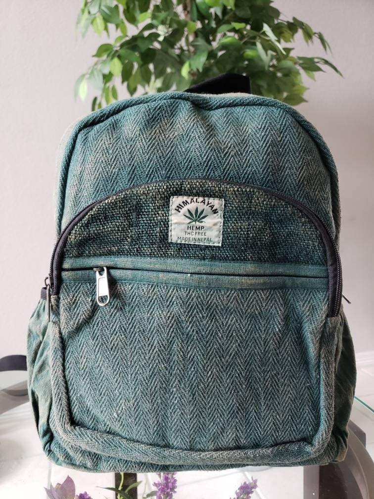 Namaste Stonewashed Rucksack Colorful Natural Unisex Handmade Organic Eco Friendly Backpack