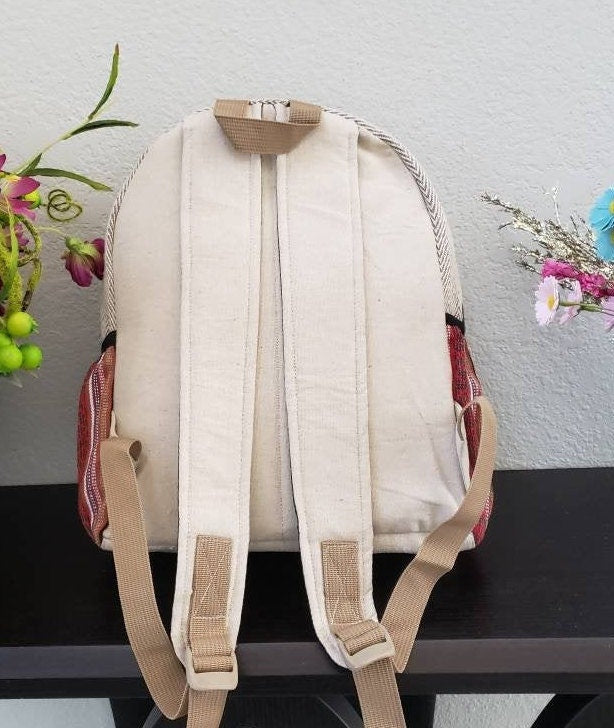 Namaste Colorful Natural Unisex Handmade Organic Eco Friendly Backpack