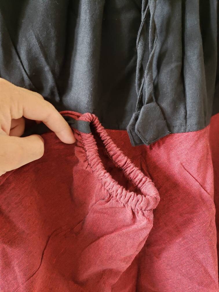 Namaste Fashionable Unisex Multicolor Handmade Hippie Red Black Cotton Hippy Boho Comfy Baggy Festival Nepalese Yoga Pants Harem Trouser