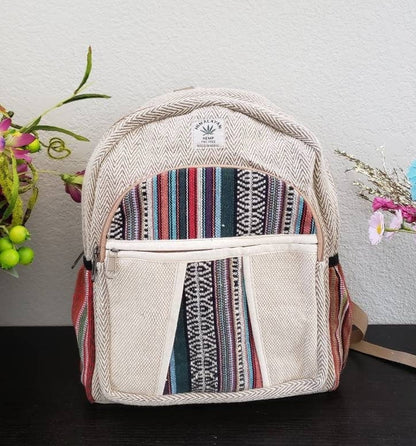 Namaste Colorful Natural Unisex Handmade Organic Eco Friendly Backpack