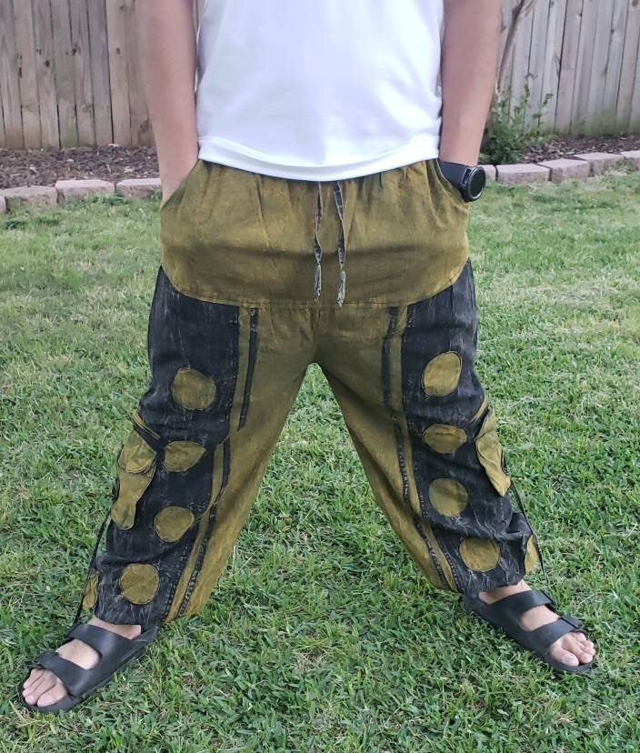 Namaste Fashionable Unisex Multicolor Handmade Hippie Cotton Hippy Boho Comfy Baggy Designer Festival Nepalese Harem Yoga Pants Trouser