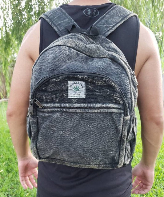 Namaste Stonewashed Rucksack Colorful Natural Unisex Handmade Organic Eco Friendly Backpack