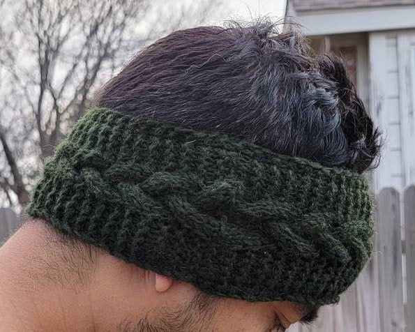 Namaste Unisex Hand Knit Nepalese Sheep's Wool Natural Unique Warm Colorful Headband.