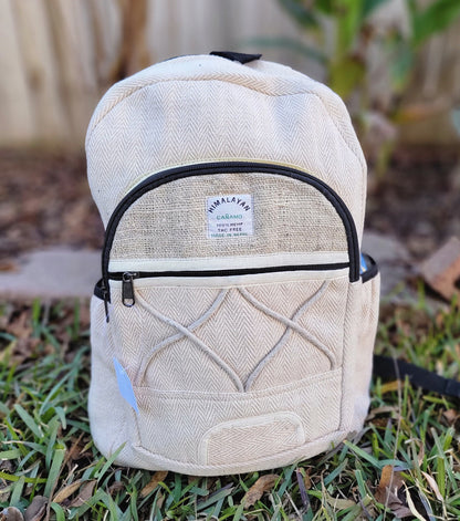 Namaste Natural Hemp Fashionable Nepali Unisex Handmade Organic Vegan Eco-Friendly Backpack.