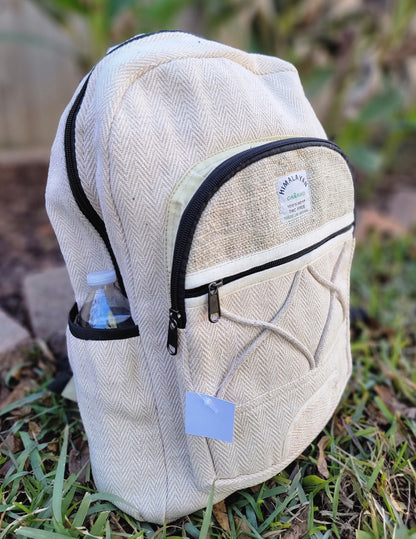 Namaste Natural Hemp Fashionable Nepali Unisex Handmade Organic Vegan Eco-Friendly Backpack.