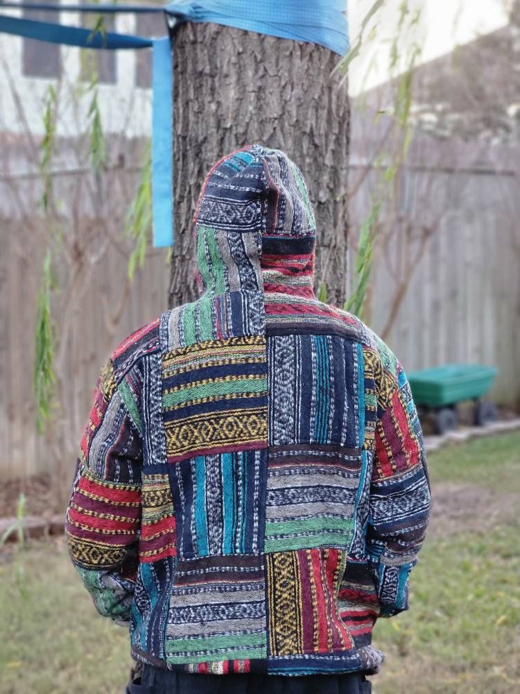 Namaste Aztec Styled Unisex Organic Fleecelined Winter Handmade Comfortable Warm Jacket